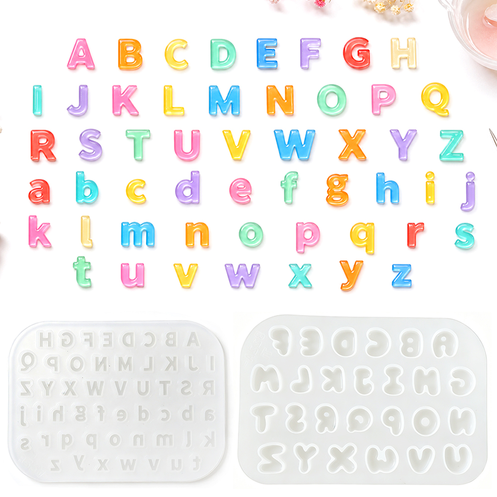 Resin Art Alphabet - S0321 Mini Size Silicone Mold for