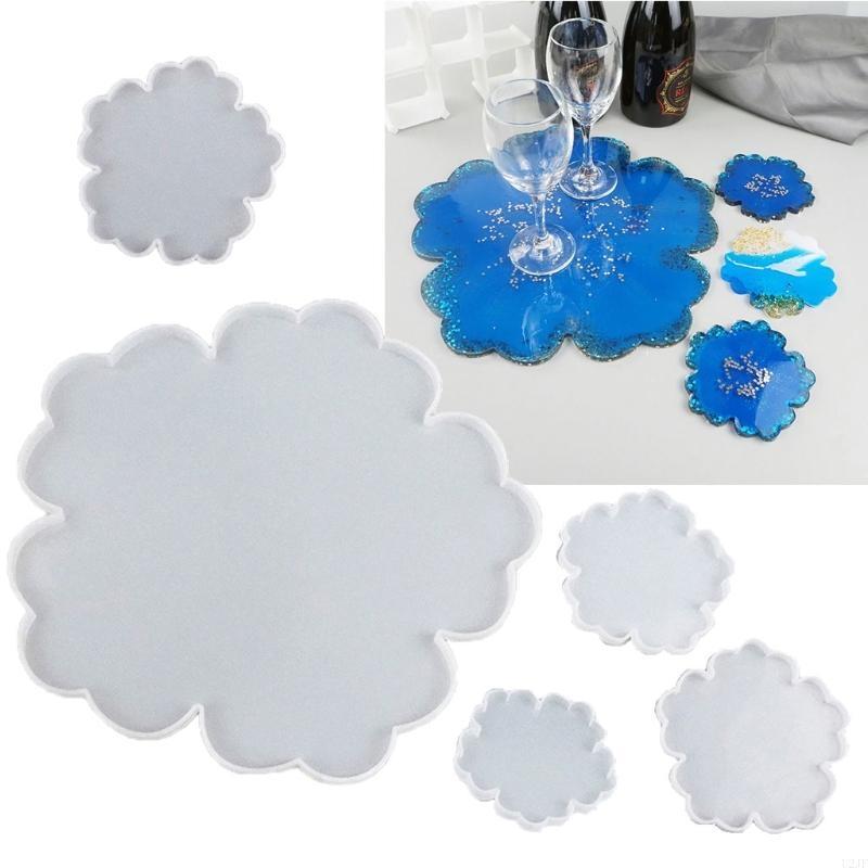 Resin Art Geode - 5 Miếng Lớn Hình Hoa Nhựa