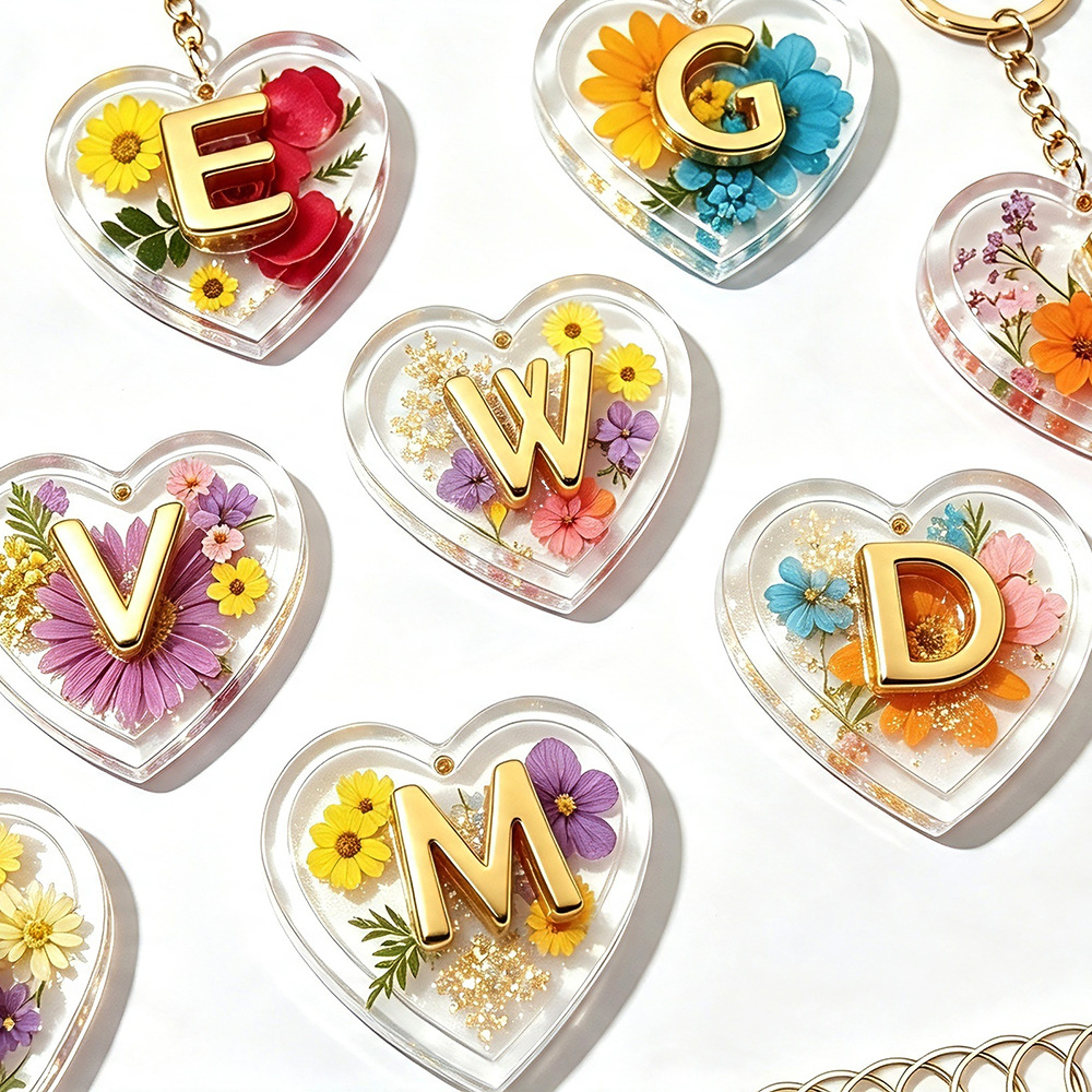 Resin Art Alphabet - Complete 26 Letters & Heart Silicone