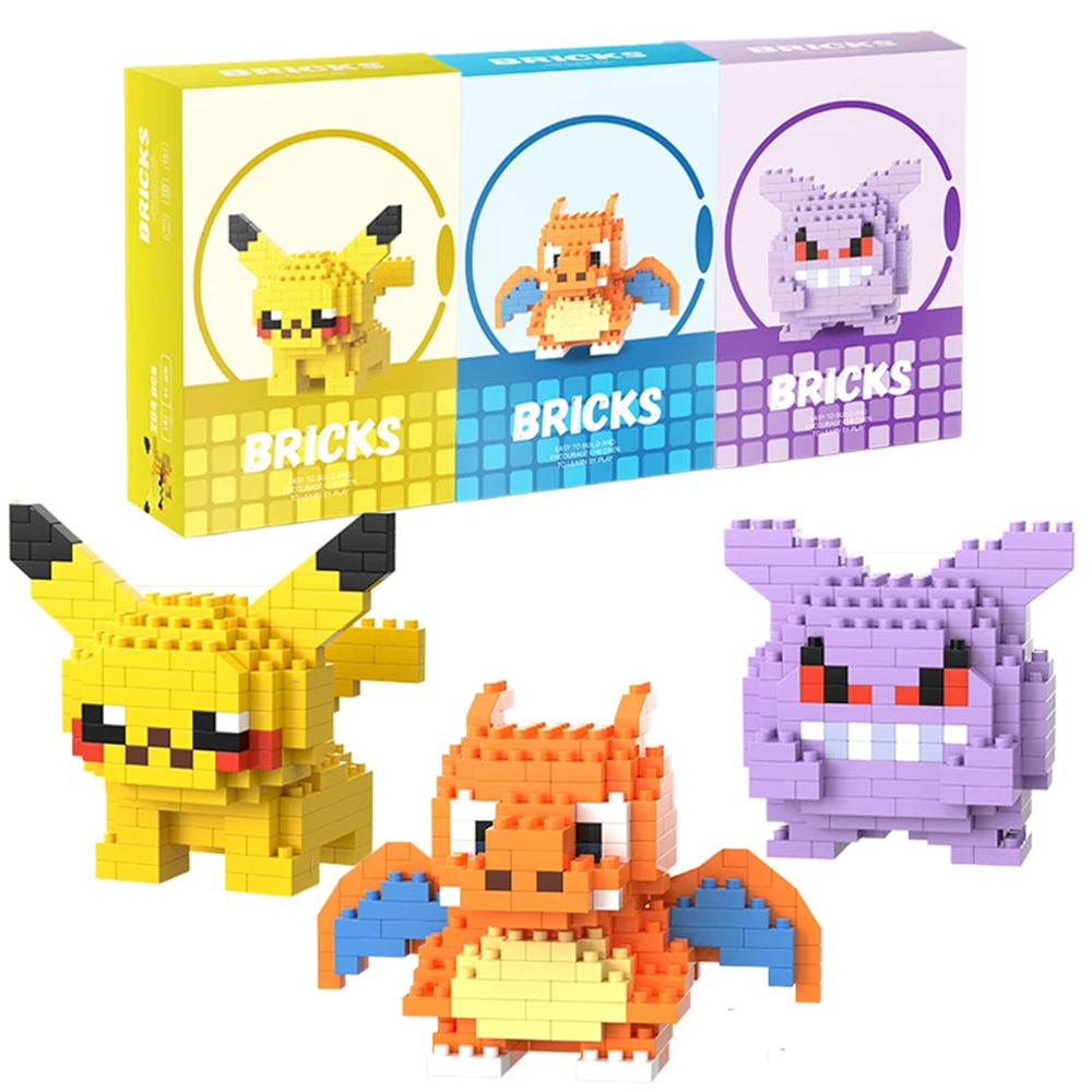 Resin Art Set - Pokemon Micro Building Blocks Pikachu Dragonite
