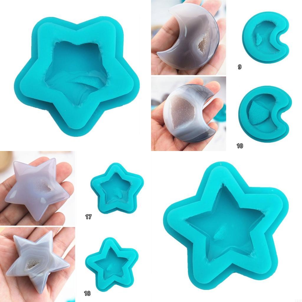 Resin Art Geode - Khuôn silicon đá quý Khuôn đá