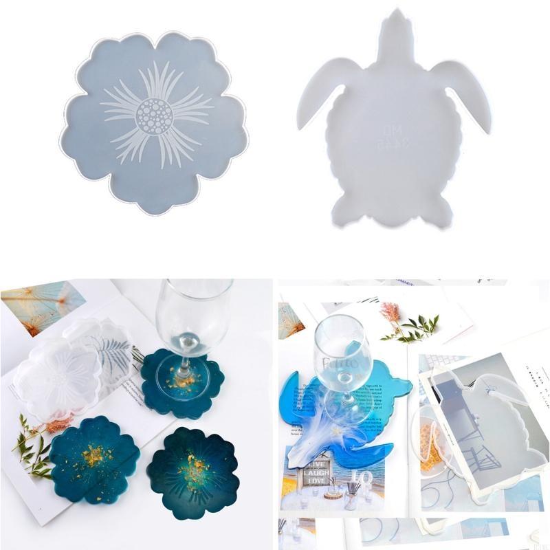 Resin Art Geode - R3MC 2PCS DIY Hoa hình dạng