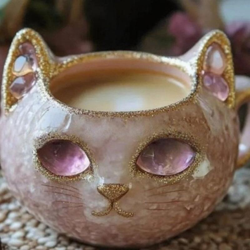 Resin Art Geode - Pha Lê Phong Cách Mèo Mặt