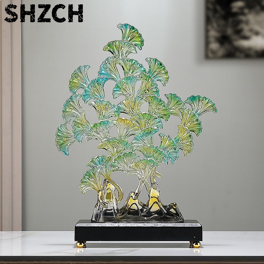 Resin Art Tree - Fa Cai Ginkgo Tree Resin Sculpture