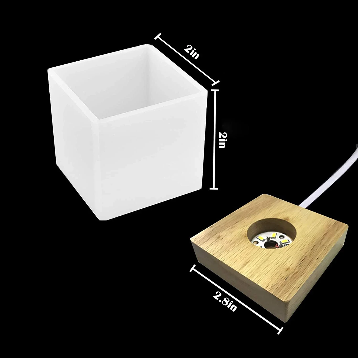 Vuông Nhựa Khuôn, Khuôn Silico - đánh giá và giá Resin Art Equipment