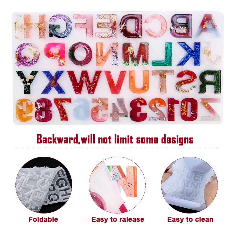 Bảng Chữ Cái Nhựa Dính Khuôn B - đánh giá và giá Resin Art Alphabet