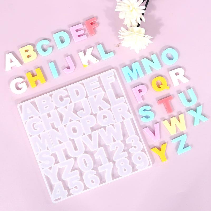 Alphabet Epoxy Resin Silicone  - đánh giá và giá Resin Art Alphabet