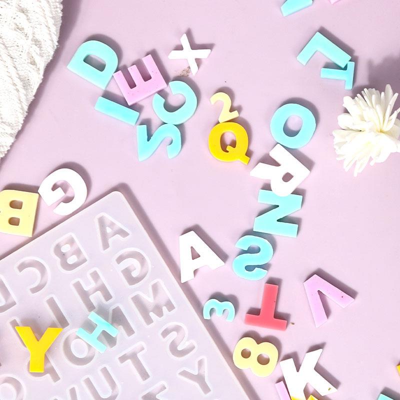 Alphabet Epoxy Resin Silicone  - đánh giá và giá Resin Art Alphabet