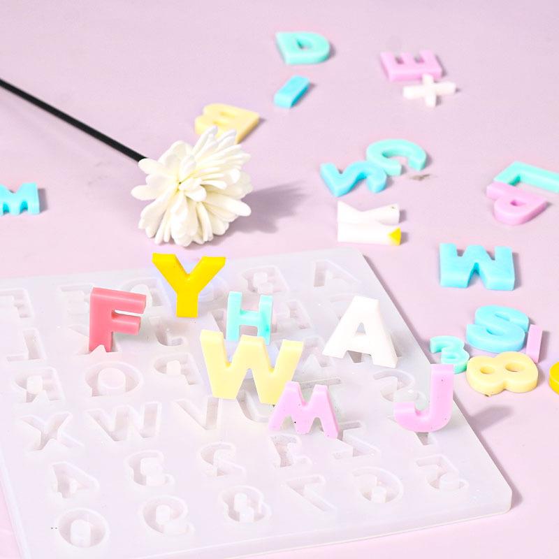 Alphabet Epoxy Resin Silicone  - đánh giá và giá Resin Art Alphabet