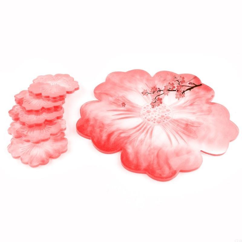 Khuôn lót ly hình bông hoa có  - đánh giá và giá Resin Art Geode