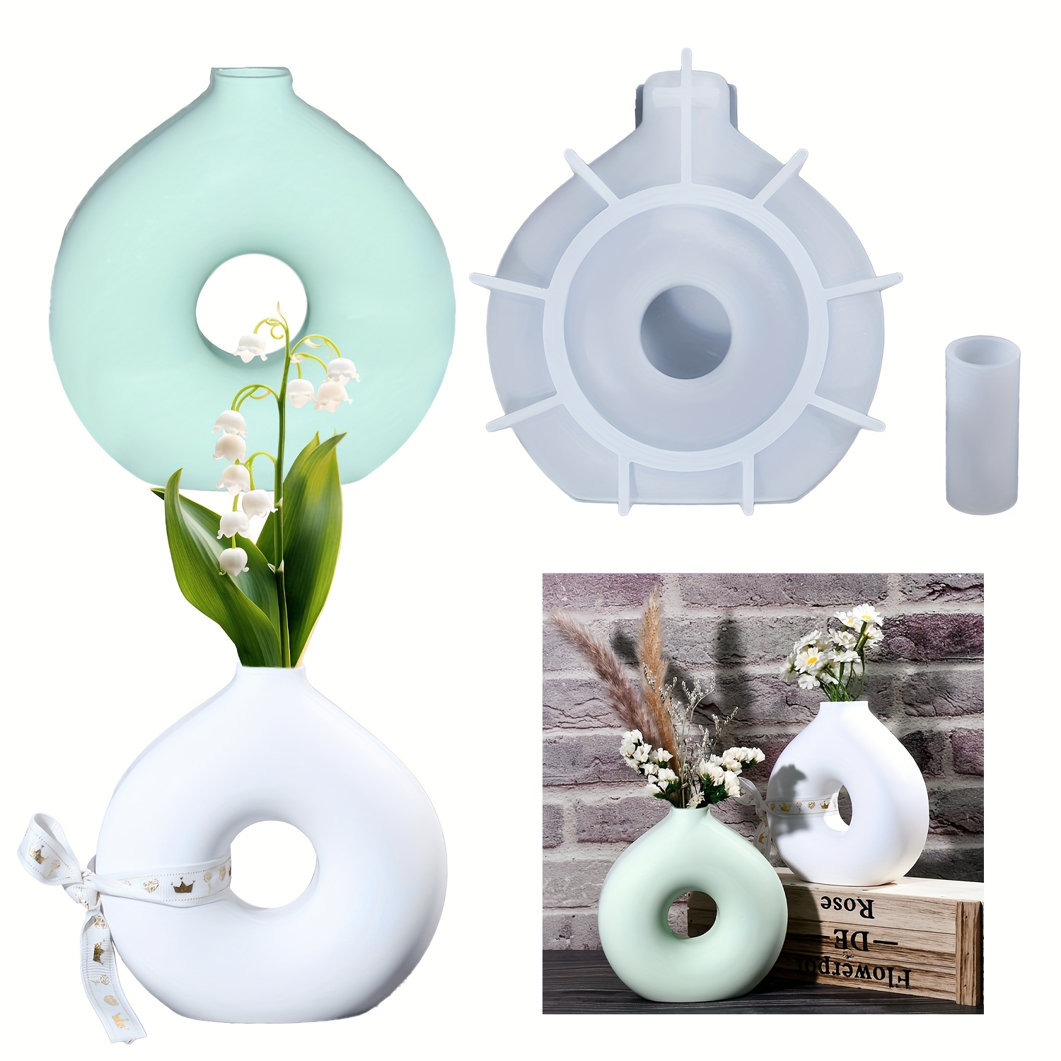 1 DIY Round Vase Silicone Moul - đánh giá và giá Resin Art Equipment