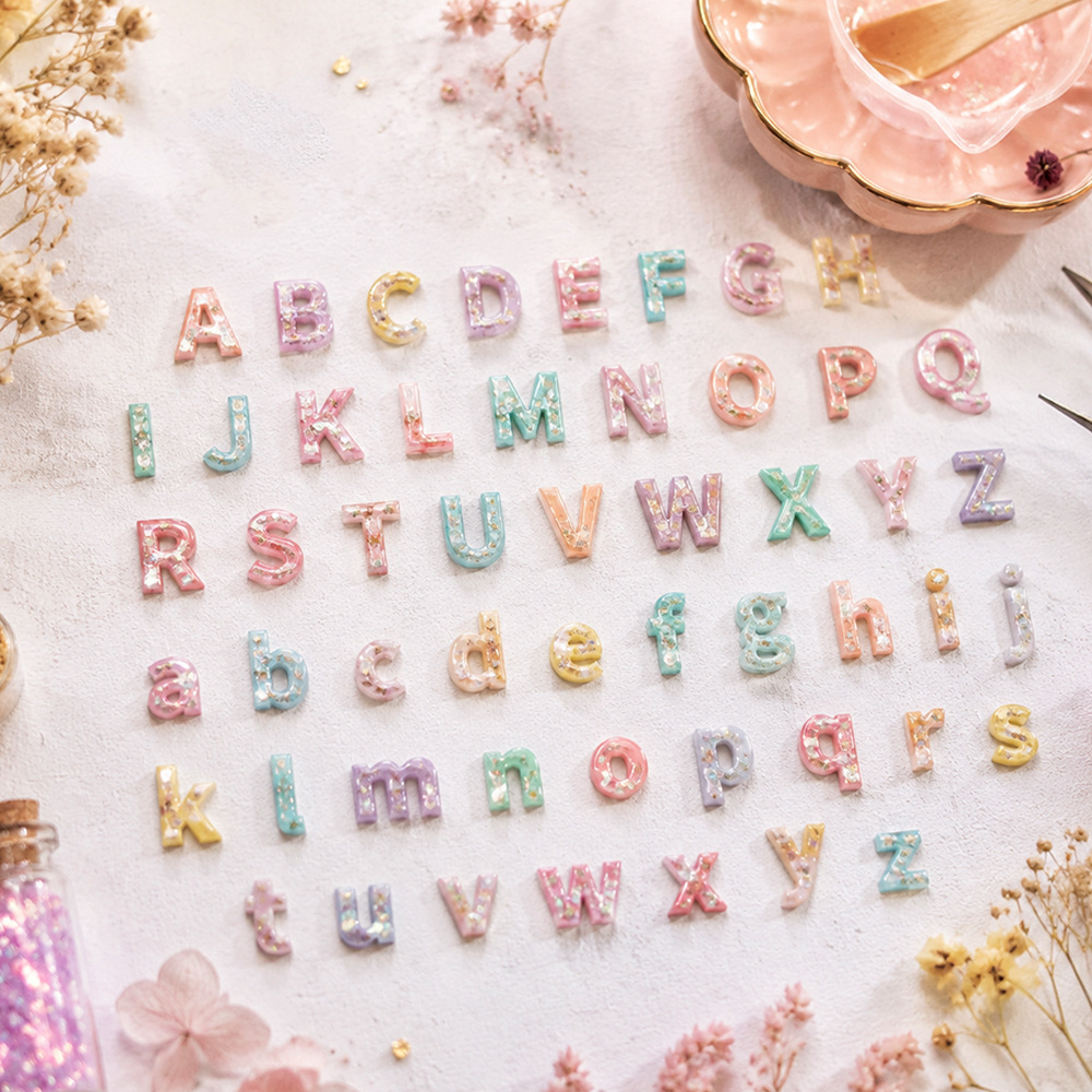 New 26 Mini Alphabet Silicone  - đánh giá và giá Resin Art Alphabet