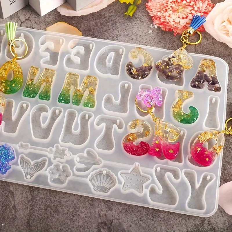 Silicone Resin Casting Molds S - đánh giá và giá Resin Art Alphabet