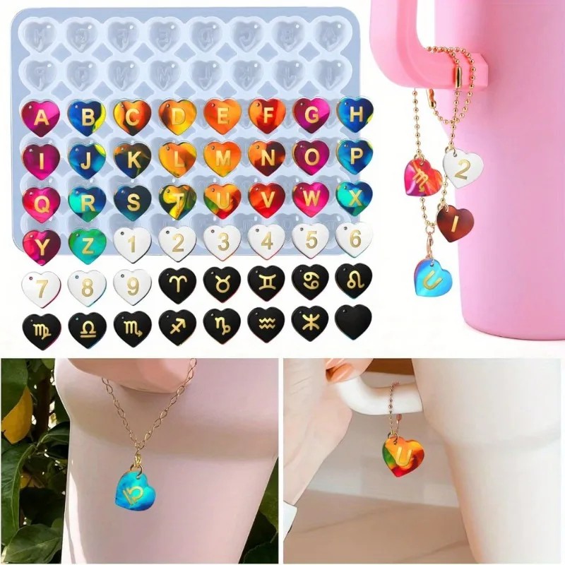 1pc DIY Epoxy Resin Mold Numbe - đánh giá và giá Resin Art Alphabet