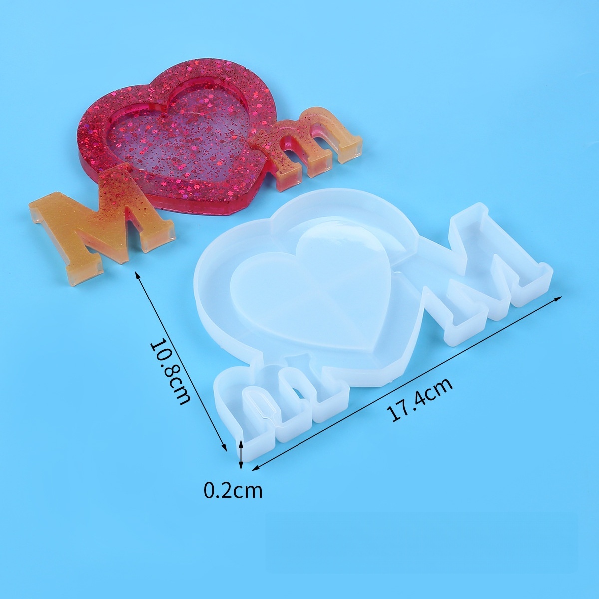 Letter Mm Epoxy Resin Silicone - đánh giá và giá Resin Art Alphabet