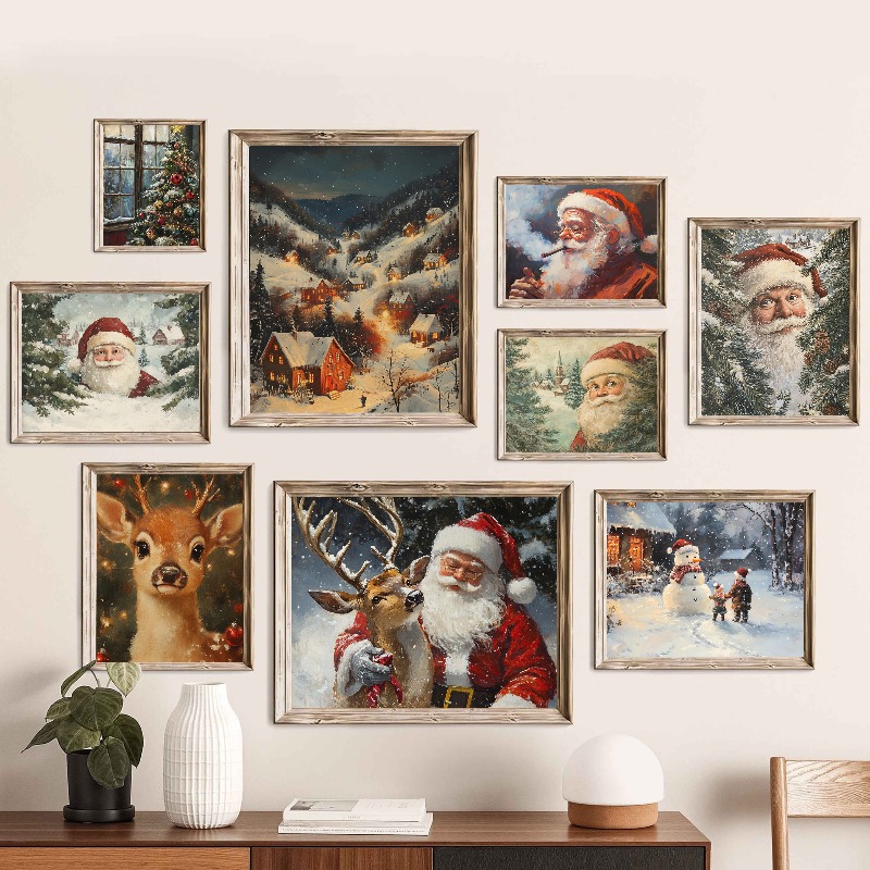 Vintage Christmas Wall Art Pri - đánh giá và giá Xmas Resin Art