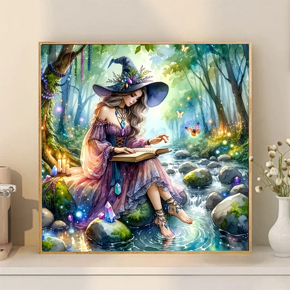 HUACAN Diamond Embroidery Witc - đánh giá và giá Resin Art Tree