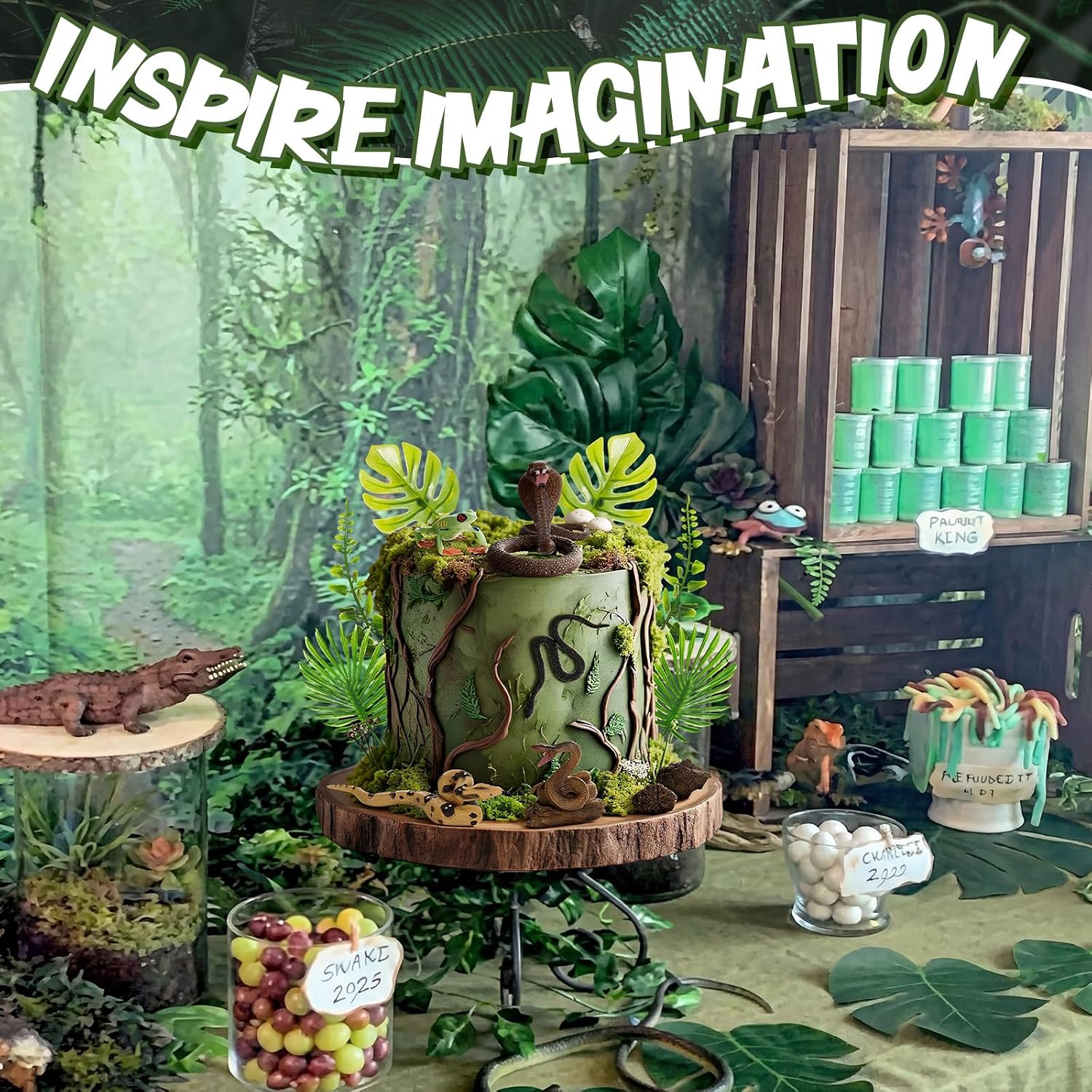 19 Pcs Snake Cake Toppers Deco - đánh giá và giá Resin Art Tree