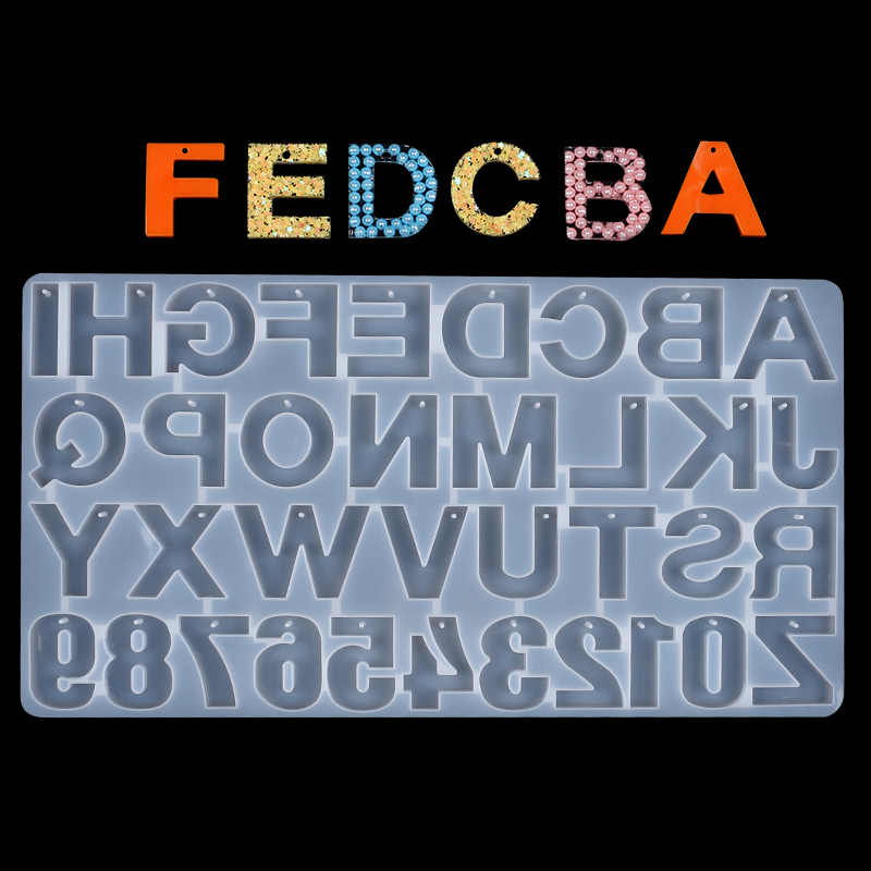 Letter Number Keychain Silicon - đánh giá và giá Resin Art Alphabet