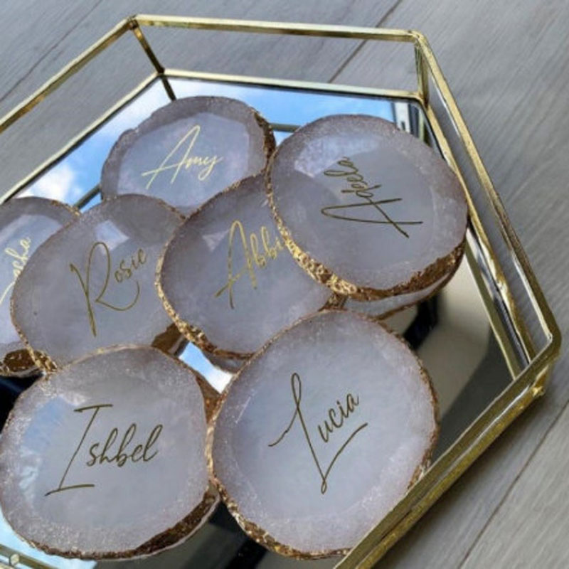 Personalised Resin Style Agate - đánh giá và giá Resin Art Alphabet