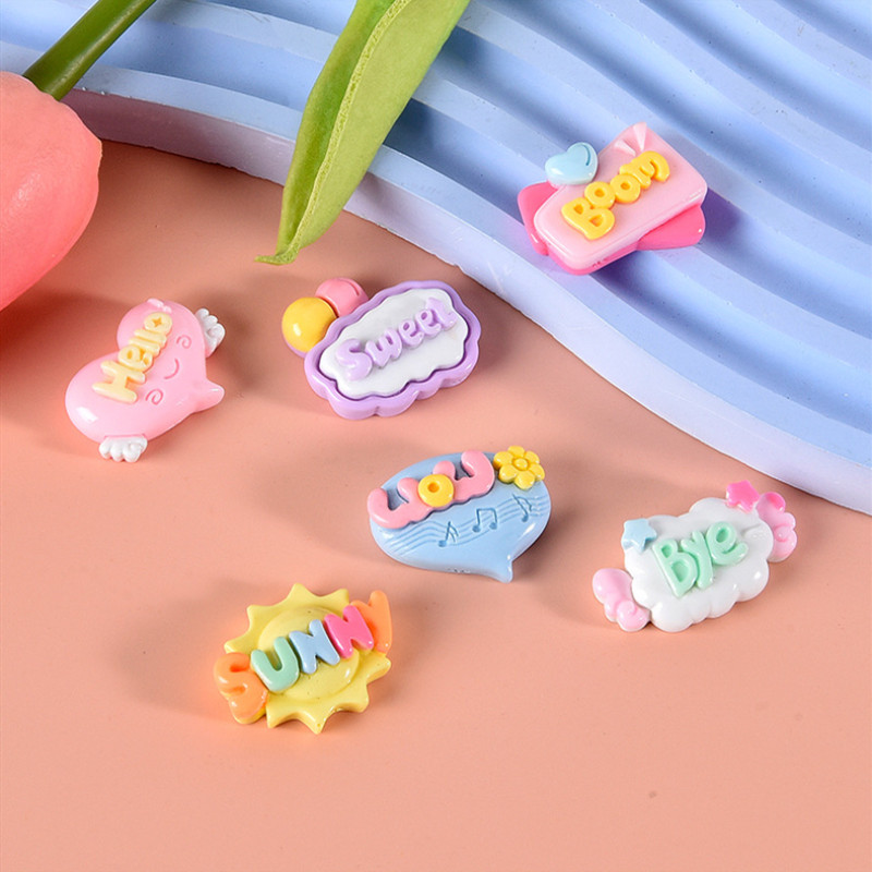 10/20/30Pcs Cute Letter Planar - đánh giá và giá Resin Art Letter Keychain