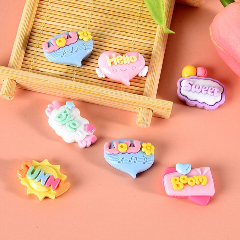 10/20/30Pcs Cute Letter Planar - đánh giá và giá Resin Art Letter Keychain