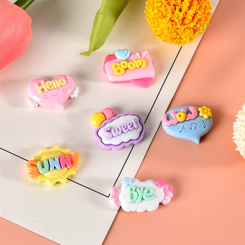 10/20/30Pcs Cute Letter Planar - đánh giá và giá Resin Art Letter Keychain