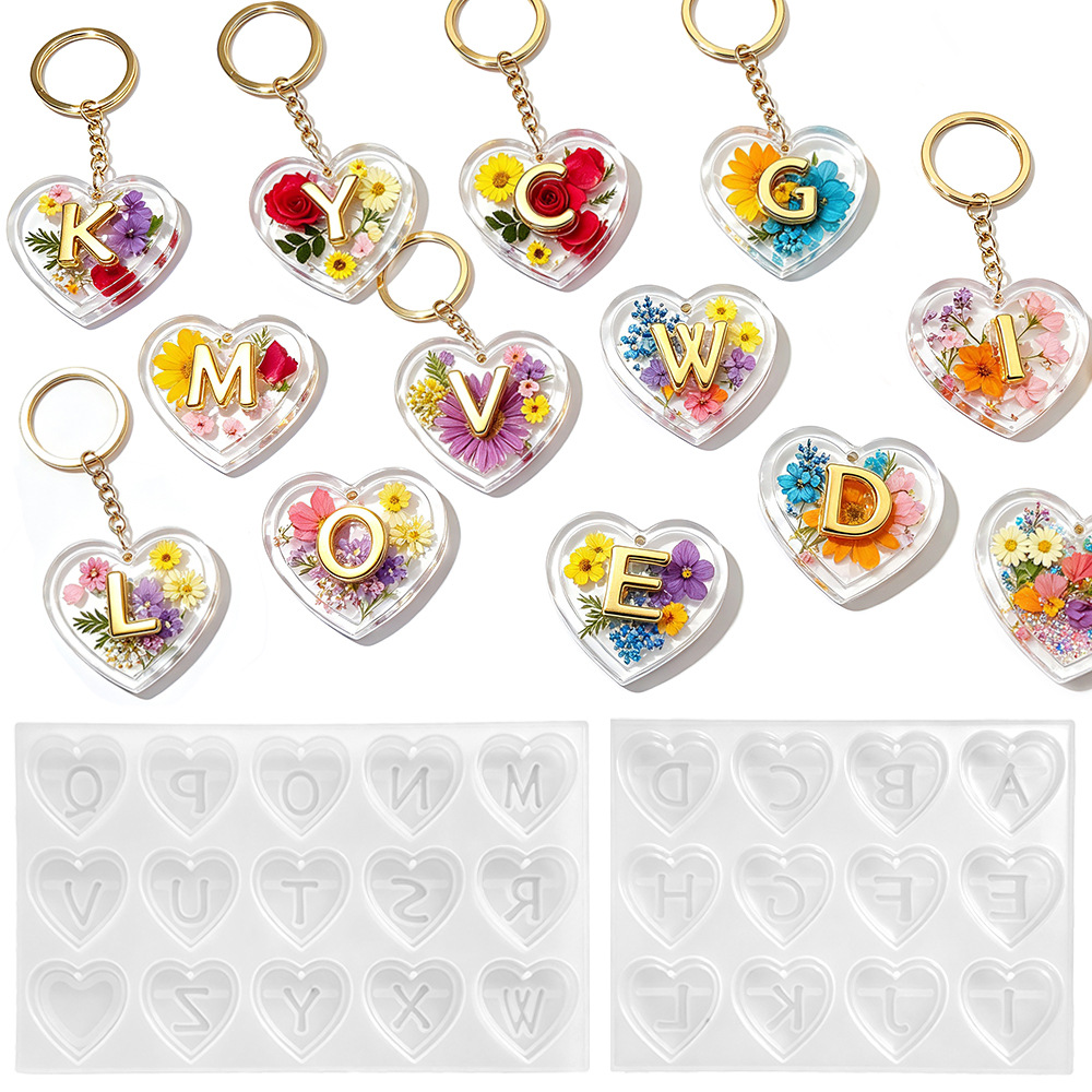 Complete 26 Letters & Heart Si - đánh giá và giá Resin Art Alphabet