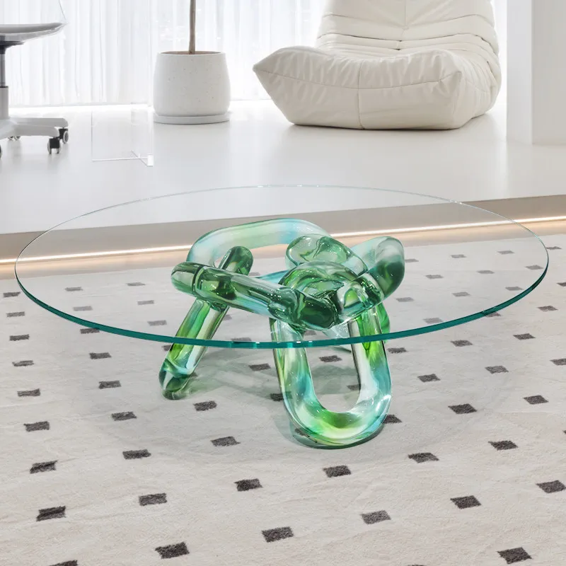 Discount Light luxury minimali - đánh giá và giá Resin Art Coffee Table