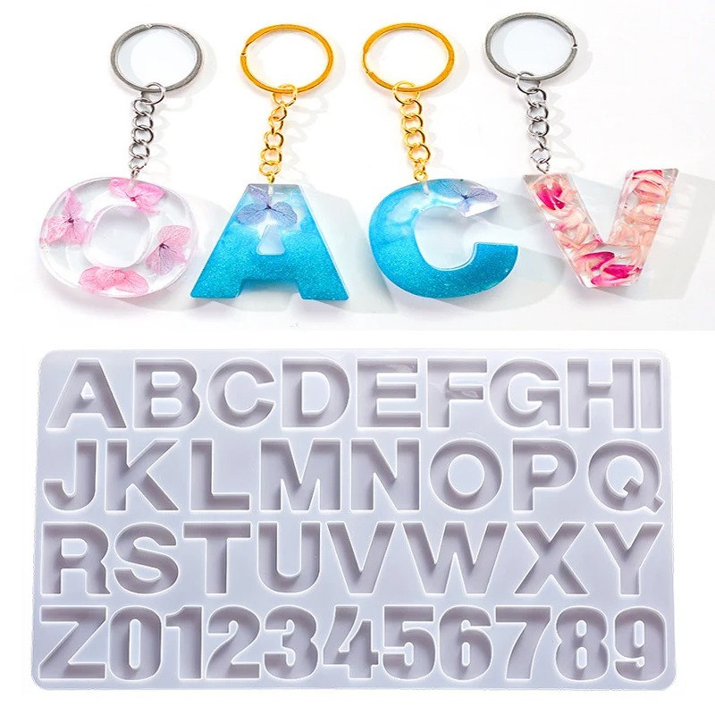 Alphabet Epoxy Resin Silicone  - đánh giá và giá Resin Art Alphabet