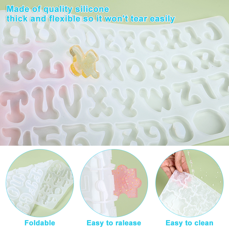 Alphabet Keychain Molds Alphab - đánh giá và giá Resin Art Alphabet
