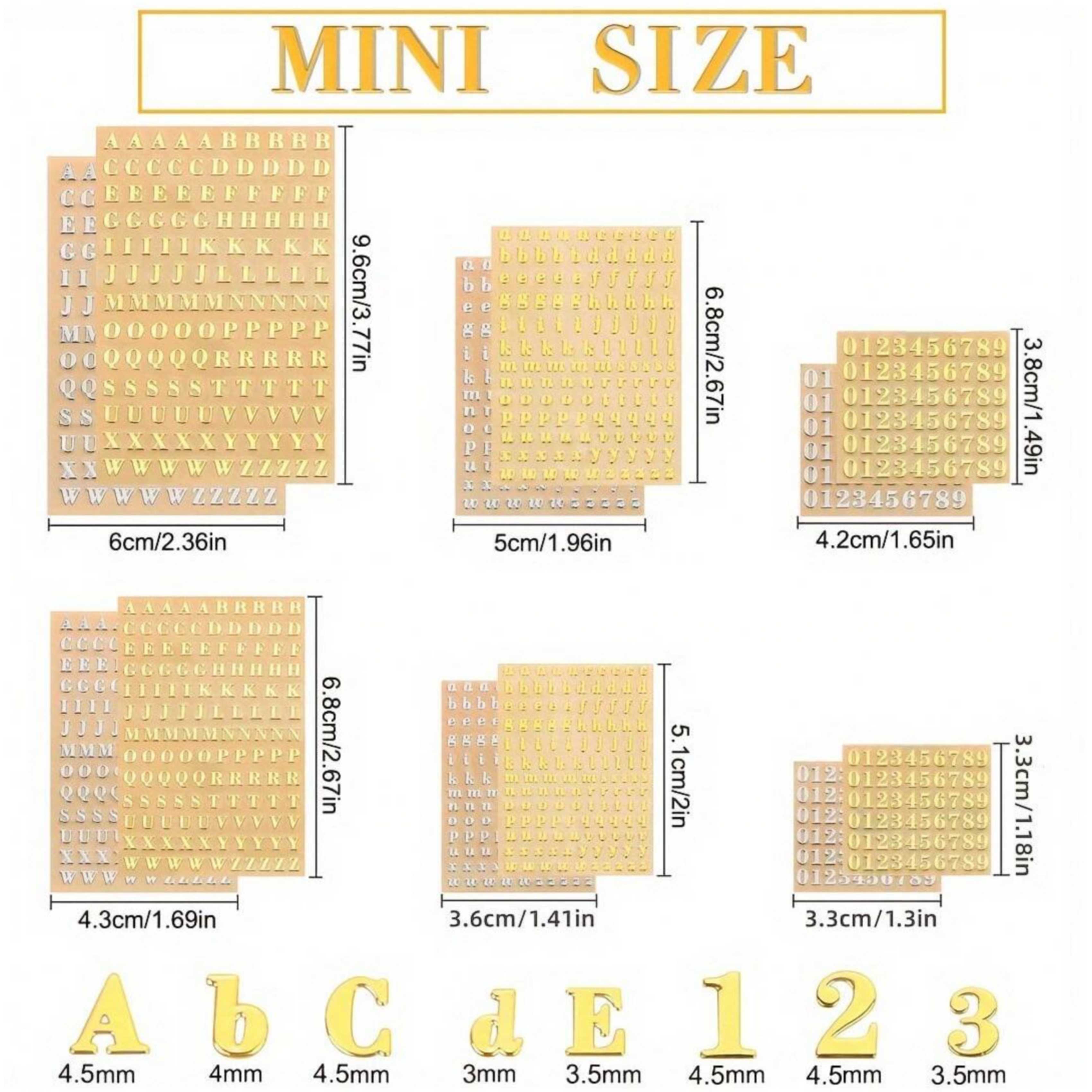12 Letter Resin Stickers, Mini - đánh giá và giá Resin Art Alphabet