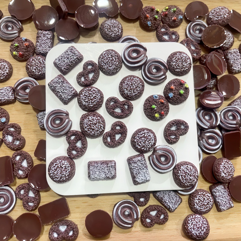 50Pcs Tiny Faux Chocolate Cook - đánh giá và giá Resin Art Equipment