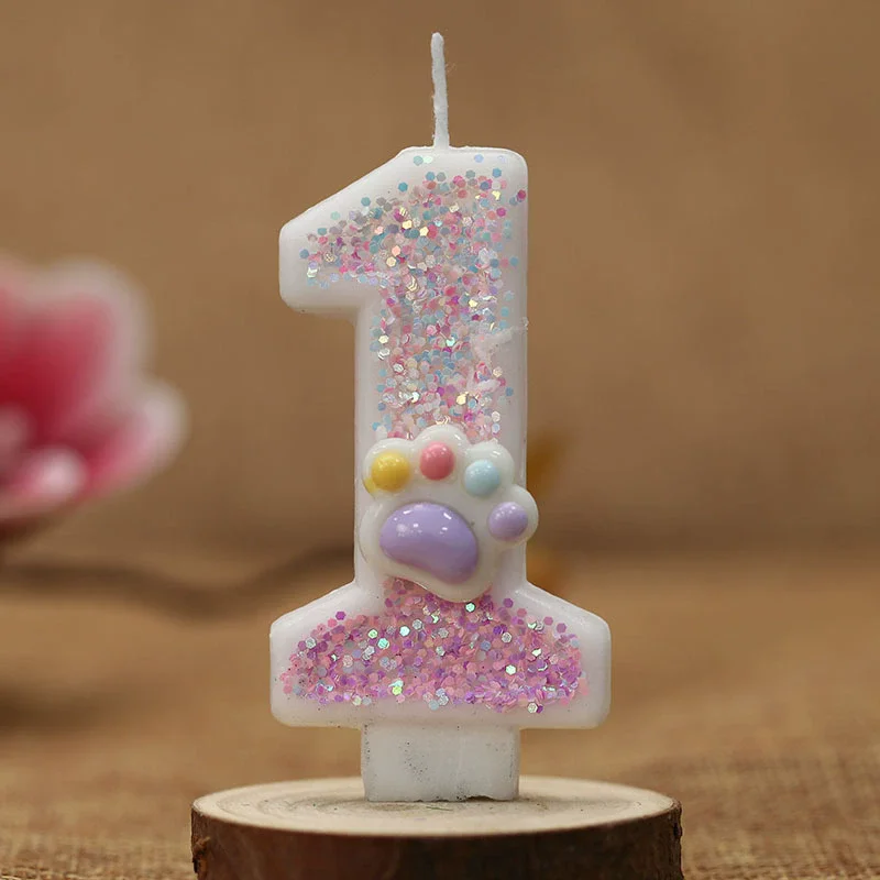 Creative Cute Cat Paw Cake Num - đánh giá và giá Resin Art Alphabet