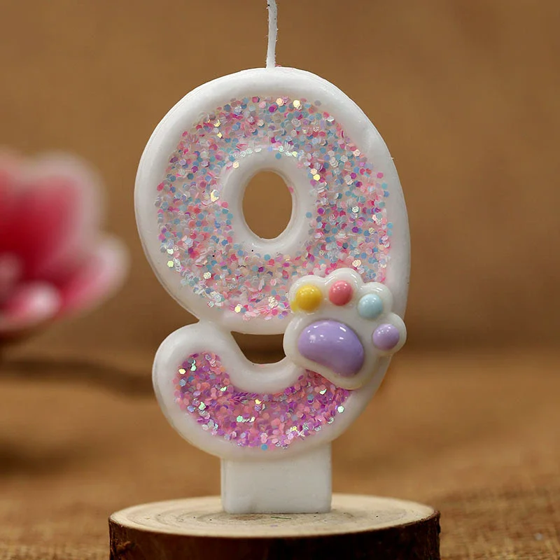 Creative Cute Cat Paw Cake Num - đánh giá và giá Resin Art Alphabet