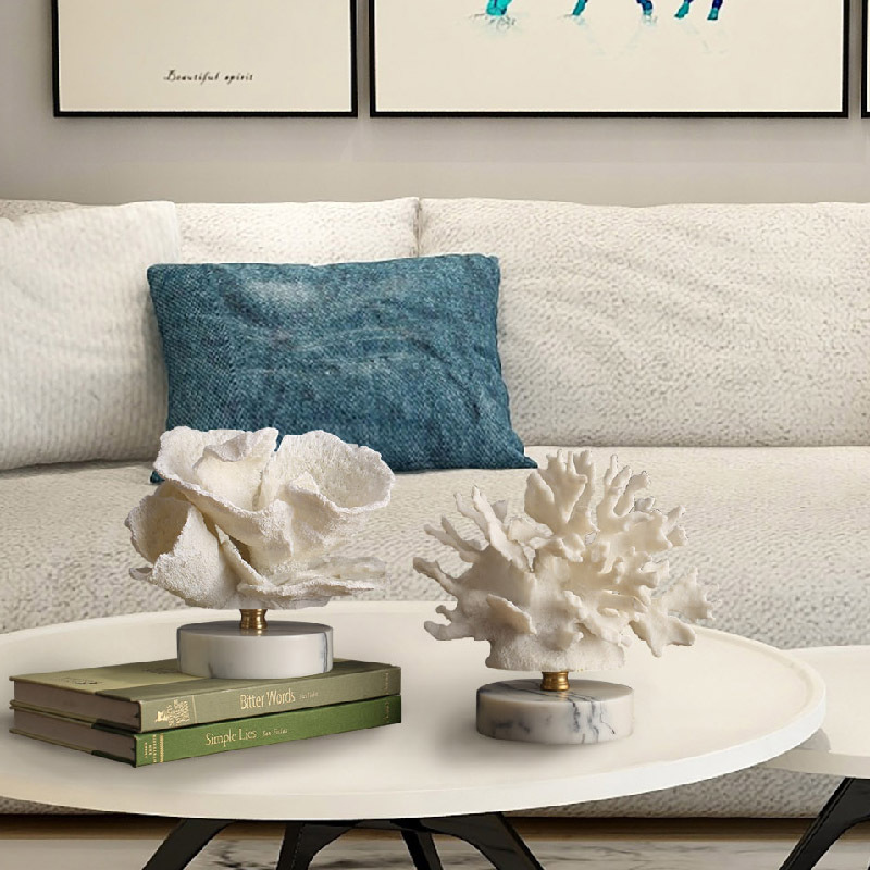 Nordic Style Simulated Coral R - đánh giá và giá Resin Art Coffee Table
