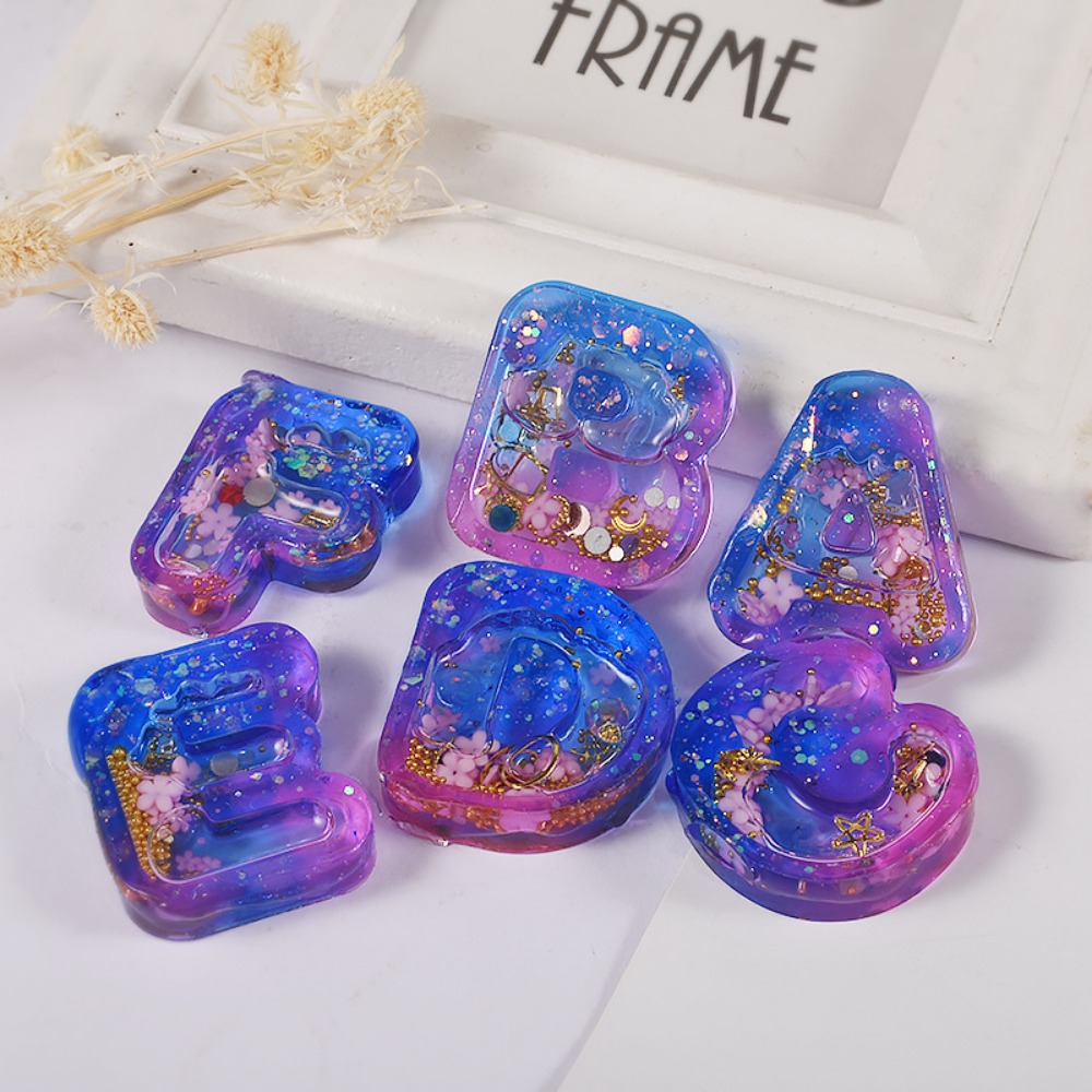 DIY Resin Art Ice Cream Letter - đánh giá và giá Resin Art Letter Keychain