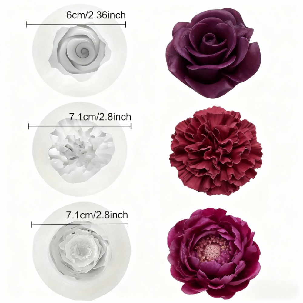 3-Piece Silicone Molds for Ros - đánh giá và giá Resin Art Design For Wedding