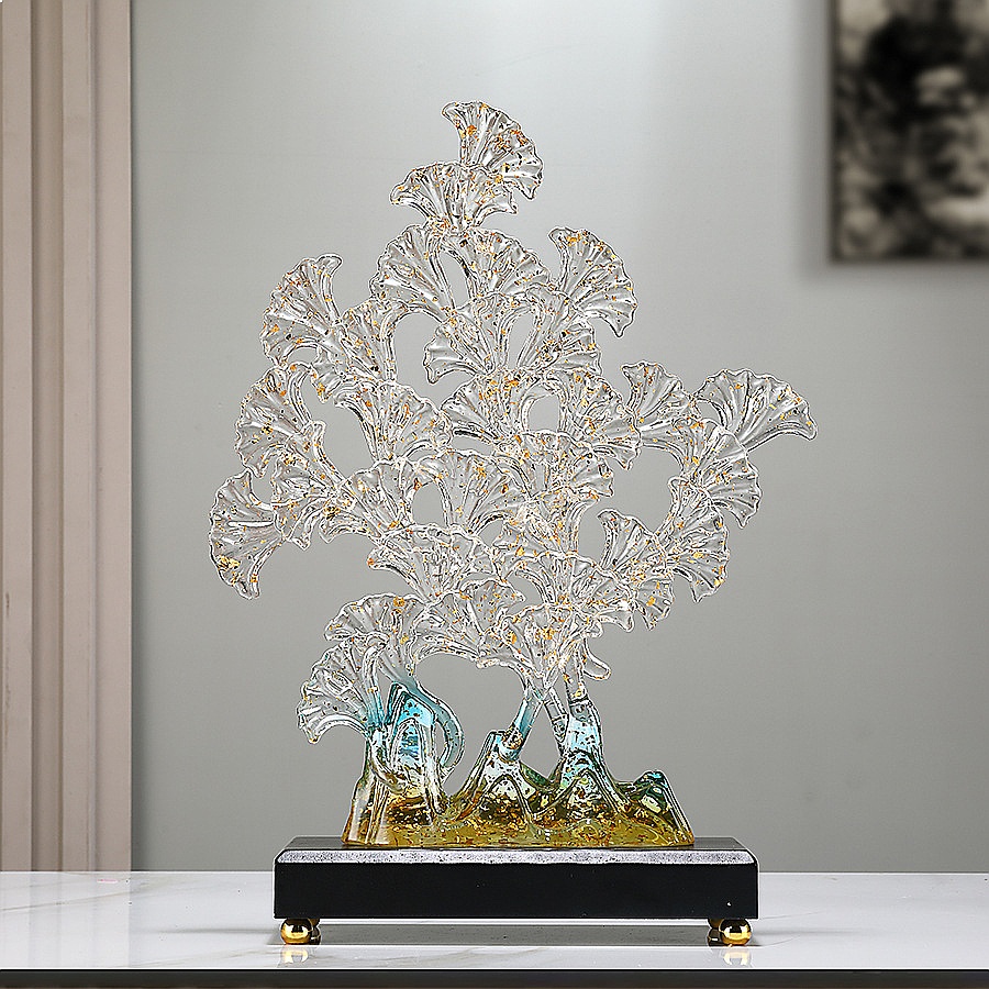 Fa Cai Ginkgo Tree Resin Sculp - đánh giá và giá Resin Art Tree